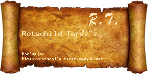 Rotschild Teréz névjegykártya